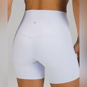 LULULEMON ALIGN HIGH RISE SHORT 6” / WHITE / SIZE 2